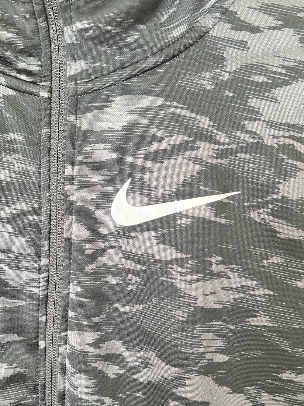Nike Gray Camouflage Zip-Up BSBL
